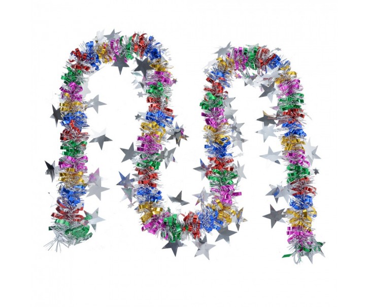 Christmas Garland 200 Cm Multicoloured Plastic - Collections Clayre & Eef