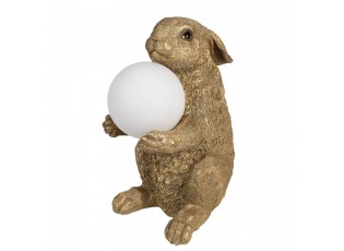 Table Lamp Rabbit 27x19x35 Cm Gold Colored Polyresin - 27*19*35 cm G9/ma* 1*60W