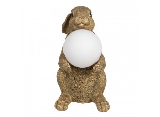 Table Lamp Rabbit 27x19x35 Cm Gold Colored Polyresin - 27*19*35 cm G9/ma* 1*60W
