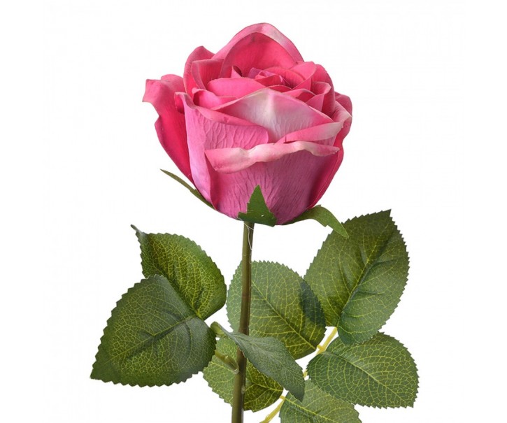 Artificial Flower Rose 44 Cm Pink Plastic - 8*8*44 cm Clayre & Eef