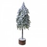 Vánoční dekorace zasněžený jehličnatý stromek - 20*15*53 cm Barva: zelená, bíláMateriál: PlasticHmotnost: 0,34 kg