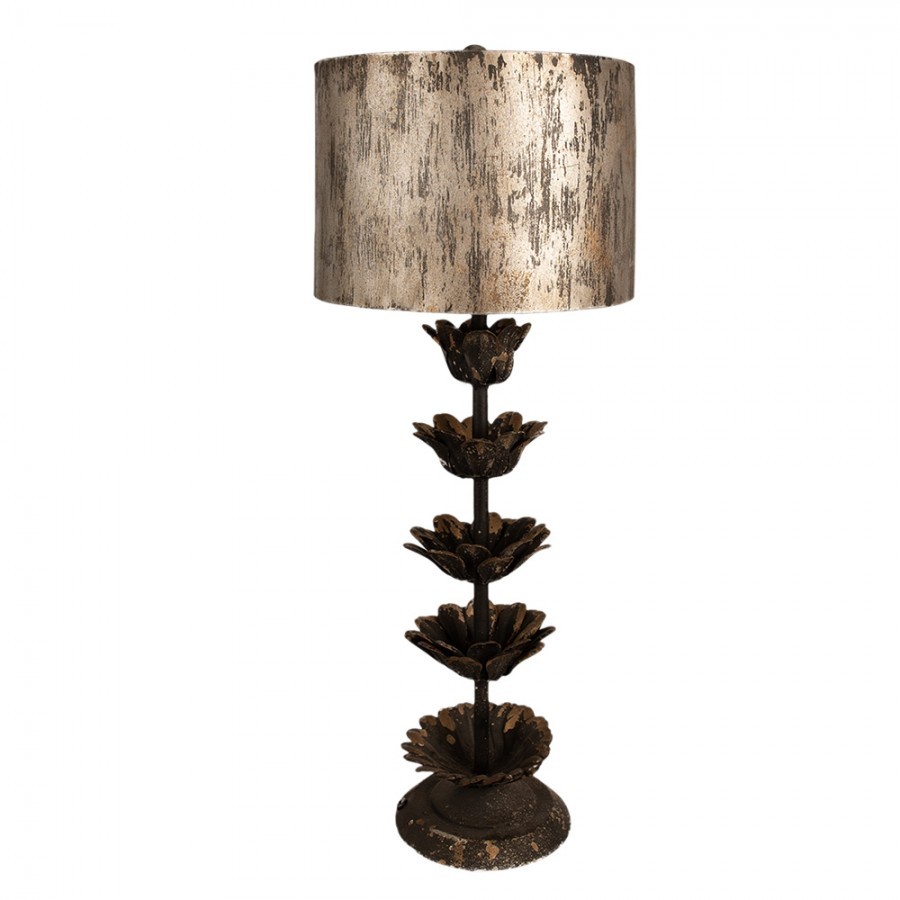 Kovová vintage stolní lampa Ginette II - Ø 30*81 cm