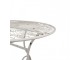 Bílý bistro zahradní kovový stolek Lillien - Ø 101*77 cm