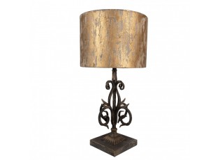 Kovová vintage stolní lampa Ginette - Ø 36*71 cm