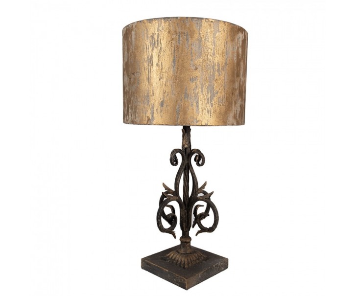 Kovová vintage stolní lampa Ginette - Ø 36*71 cm