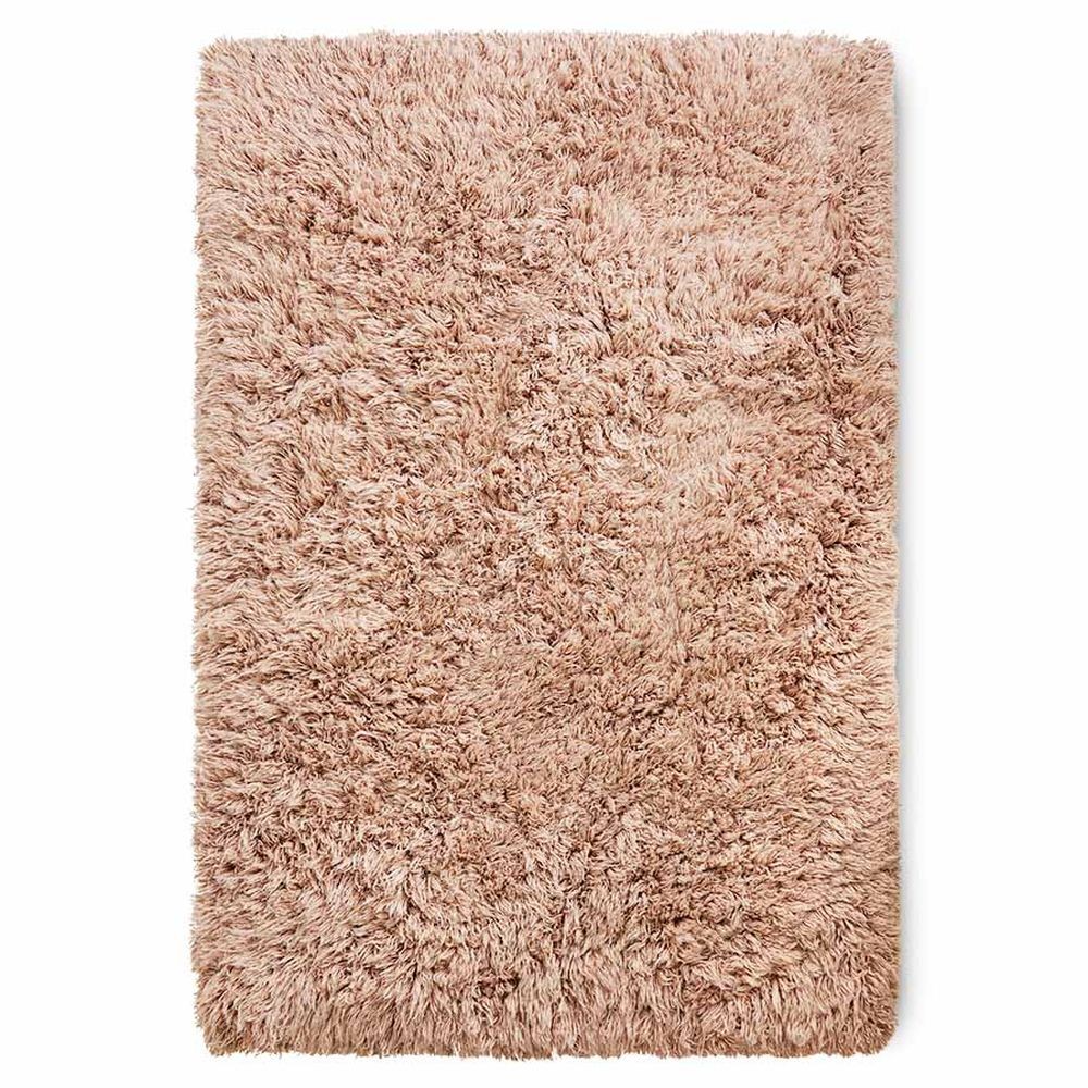 Růžový nadýchaný vlněný koberec Fluffy rug soft pink - 200*300 cm