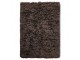 Hnědý nadýchaný vlněný koberec Fluffy rug espresso - 200*300 cm