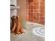 Béžová kulatá bavlněná koupelnová předložka Bath mat - Ø 120 cm