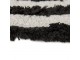 Béžovo-černá kulatá bavlněná koupelnová předložka Bath mat - Ø 120 cm