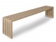 Béžová dřevěná lamelová lavice Slatted L - 160*27*35 cm