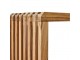 Přírodní dřevěná teaková lamelová lavice Slatted XL - 180*27*35 cm