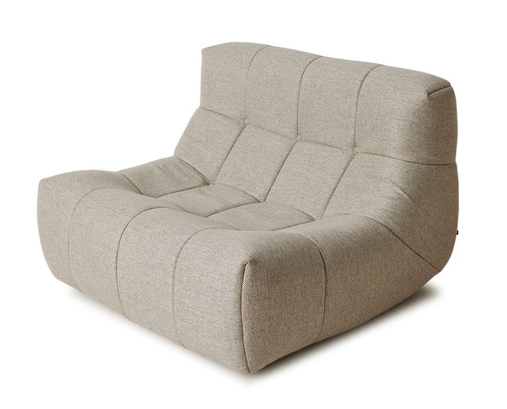 Přírodní venkovní pěnové lehátko Lazy Lounge - 105*105*75 cm 