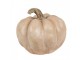 Béžová antik dekorace dýně Pumpkin Carbassa - Ø 14*12 cm 