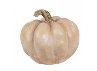 Béžová antik dekorace dýně Pumpkin Carbassa - Ø 14*12 cm 