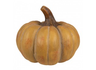 Oranžová antik dekorace dýně Pumpkin Carbassa - Ø 16*12 cm 