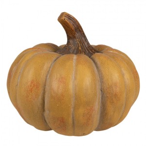Oranžová antik dekorace dýně Pumpkin Carbassa - Ø 16*12 cm 