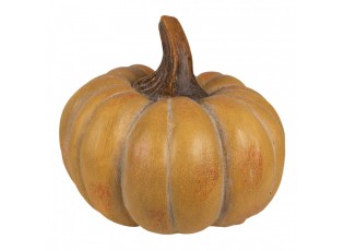 Oranžová antik dekorace dýně Pumpkin Carbassa - Ø 16*12 cm 