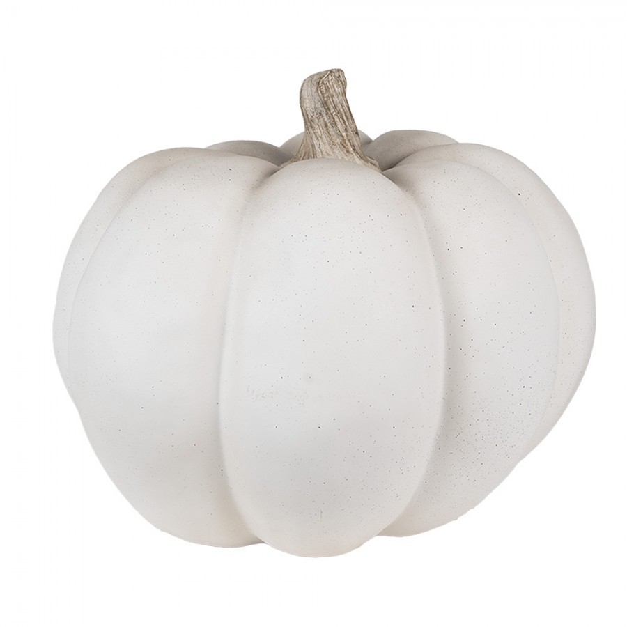 Šedá antik dekorace dýně Pumpkin Carbassa - Ø 31*27 cm 