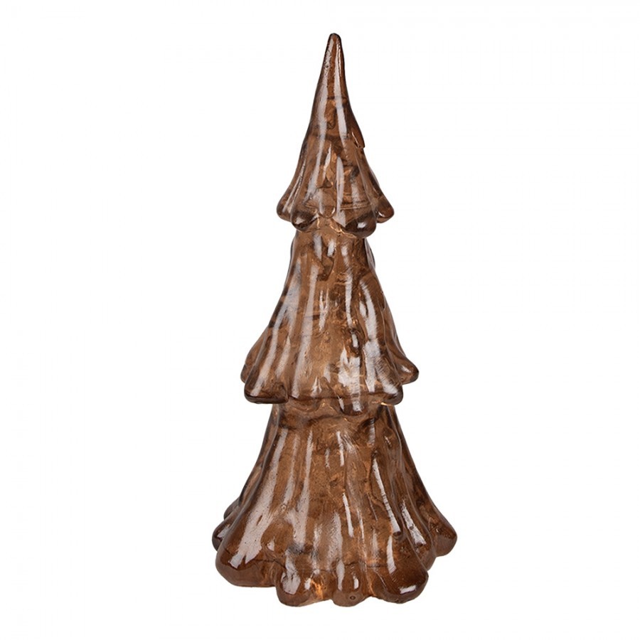 Bronzový svítící vánoční stromek Led Tree M - Ø 12*24 cm Clayre & Eef