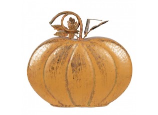 Oranžová kovová dekorace dýně Pumpkin - 34*15*32 cm