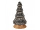 Skleněná vánoční dekorace třpytivého stříbrného stromečku - 13*24 cm Clayre & Eef