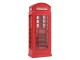 Červená barová skříň telefonní budka Telephone - 78*44*200 cm