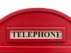 Červená barová skříň telefonní budka Telephone - 78*44*200 cm
