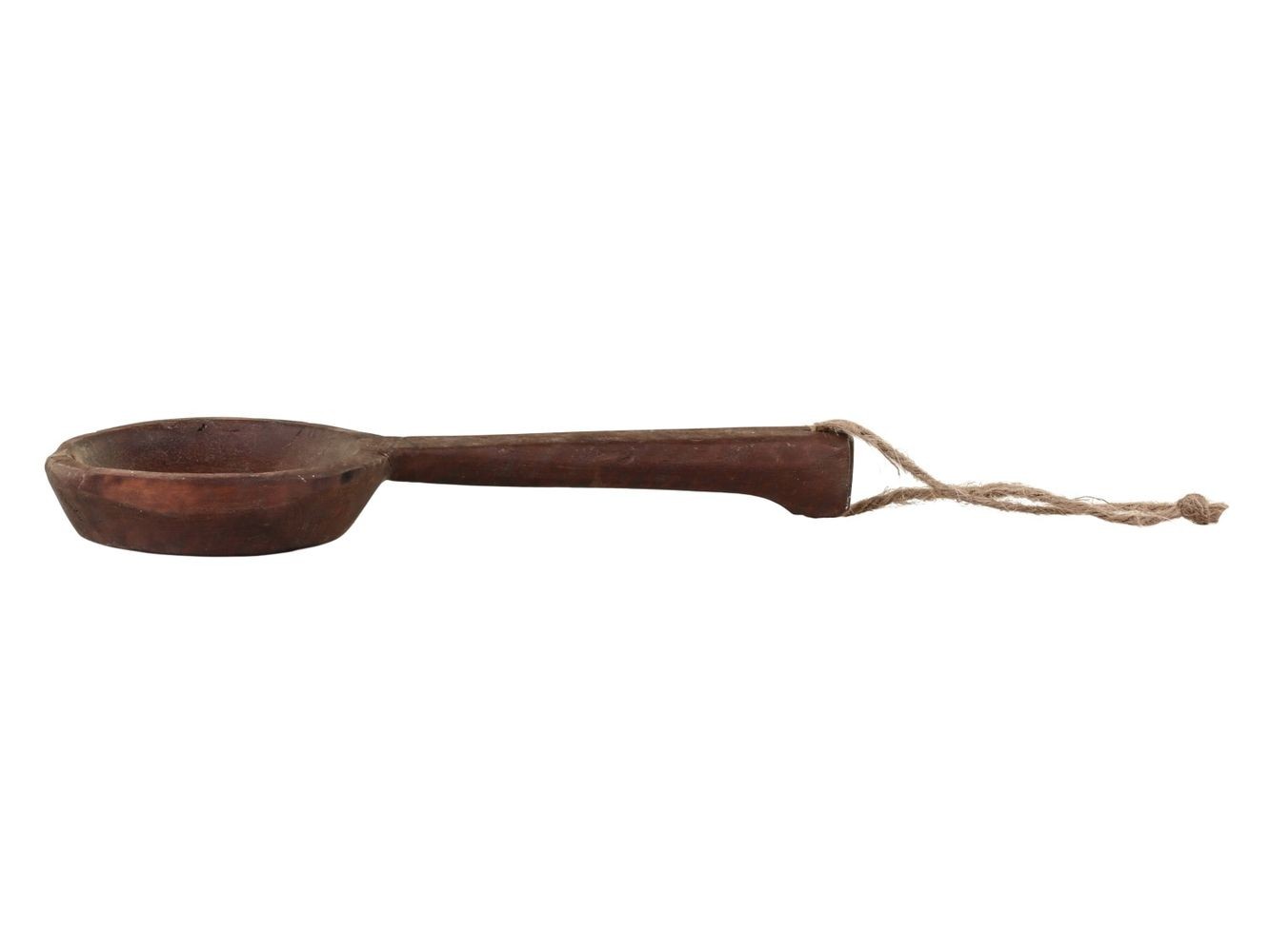 Hnědá dřevěná retro dekorační lžíce Grimaud - 30*15*3 cm