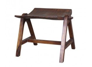 Dřevěná stolička z mangového dřeva Antiqou - 54*41*41 cm