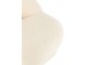 Bílá kulatá stolička/ křesílko s opěrkou Teddy Bouclé White - 78*88*72 cm