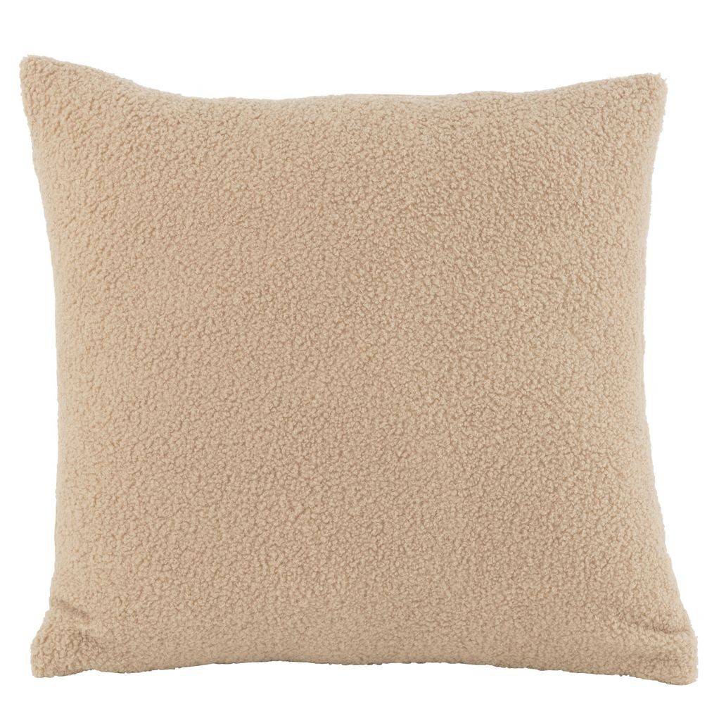 Bílý polštář Teddy Bouclé White - 45*45 cm