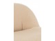 Béžová kulatá stolička/ křesílko s opěrkou Teddy Bouclé Beige - 78*88*72 cm