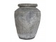 Šedá antik hliněná váza Grimaud - Ø 45*70 cm