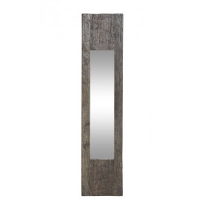 Antik nástěnné zrcadlo z recyklovaného dřeva Grimaud - 26*3*122 cm