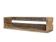 Hnědá antik dřevěná polička Grimaud - 60*15*14 cm