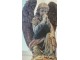 Béžovo-zelená antik dekorace socha anděla Angel Baroque - 41*45*65 cm