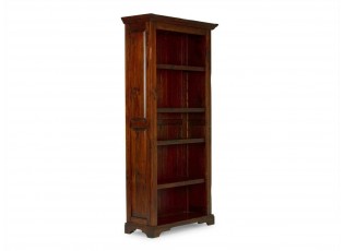 Hnědá dřevěná knihovna Catana - 97*38*200 cm