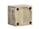 Nástěnná přírodní dřevěná skříňka Alcudia - 30*25*30 cm