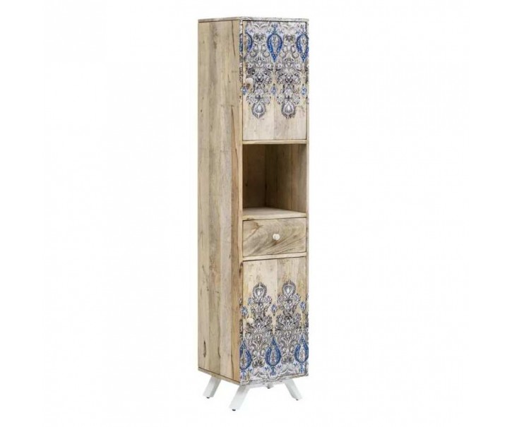 Koupelnová vysoká dřevěná skříňka Alcudia - 35*35*165 cm
