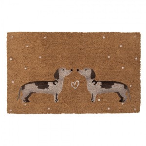Kokosová rohožka s jezevčíky Dachshund Love - 75*45*1 cm