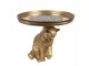 Cake Stand Cat ? 20x16 Cm Gold Colored Plastic Glass - Collections Clayre & Eef