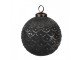 Granitová antik skleněná vánoční ozdoba koule Noirre - Ø 10*10 cm Clayre & Eef