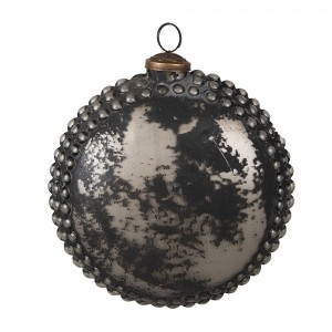 Granitová antik skleněná vánoční ozdoba Noirre - 15*6*15 cm