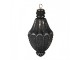 Christmas Bauble ? 11x22 Cm Black Glass Christmas Tree Decorations - 11,00 cm Clayre & Eef