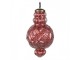 Christmas Bauble Set of 4 ? 8x15 cm Red Glass Christmas Tree Decorations - 8,00 cm Clayre & Eef