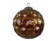 Christmas Bauble Set of 4 ? 15x15 cm Gold colored Glass Christmas Tree Decorations - (4) ? 15*15 cm Clayre & Eef