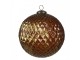 Christmas Bauble Set of 4 ? 15x15 cm Gold colored Glass Christmas Tree Decorations - (4) ? 15*15 cm Clayre & Eef