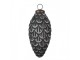 Christmas Bauble Set Of 4 ? 7/6 Cm Grey Glass Christmas Tree Decorations - (4) ? 8*15 cm Clayre & Eef