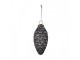 Christmas Bauble Set Of 4 ? 7/6 Cm Grey Glass Christmas Tree Decorations - (4) ? 8*15 cm Clayre & Eef