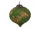 Christmas Bauble Set Of 4 ? 13x13 Cm Brown Green Glass Christmas Tree Decorations - (4) ? 15*15 cm Clayre & Eef